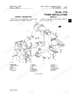 john-deere-jd855-technical-manual-frames-681.webp John Deere JD855 crawler loader main frame exploded view with parts callouts, Group 1740