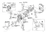 kawasaki-70ziv-wheel-loader-parts-catalog-aaap17311-0-drivetrain-parts-85.webp Kawasaki 70ZIV power group exploded view showing engine, transmission, propeller shafts, and differential mounting components.