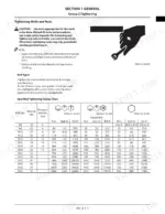 kawasaki-80z7-wheel-loader-shop-manual-93209-00600-torque-11.webp Kawasaki 80Z7 service manual page showing bolt tightening torque specifications chart for M6 to M36 metric bolts and nuts.