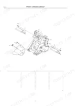 kawasaki-85z5-wheel-loader-parts-catalog-93311-00323-chassis-parts-54.webp Kawasaki 85Z5 exploded view diagram of the front chassis group, showing frame, mounting brackets, and hardware components.