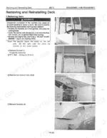 kawasaki-95ziv-wheel-loader-shop-manual-aaa-s97c2e14-962-procedures-14.webp Kawasaki 95ZIV service manual page showing procedures for removing and reinstalling the deck with bolt torque specifications.