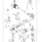 Kawasaki FX751V, FX801V, FX850V fuel system exploded view showing air cleaner, intake manifold, and carburetor components.