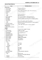 kawasaki-kaf400a-kaf400b-kaf400c-utility-vehicle-service-manual-99924-1349-01-specs-17.webp Kawasaki Mule 600 general specifications table for dimensions and engine.