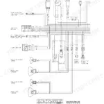 Kawasaki Mule 600 electrical system wiring diagram for lights and switches.