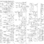 Kawasaki 62Z7, 67Z7, 67TM7 electrical connection diagram showing fuses, relays, switches, and air conditioner controller unit wiring.