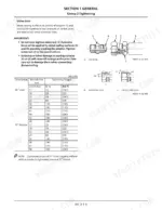 Kawasaki 70Z7, 70TM7 union joint tightening torque specifications table and assembly diagrams for male and female union joints.