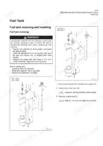 kcm-95zv-wheel-loader-shop-manual-93215-00242-procedures-29.webp Kawasaki 95ZV fuel tank removal and installation procedure with exploded view diagrams and torque specifications.