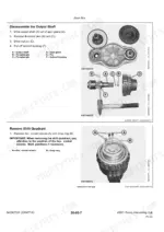 kemper-450fi-rotary-harvesting-unit-technical-manual-84338732a-procedures-43.webp Kemper 450FI gear box procedures: disassemble output shaft and remove shift quadrant with component diagrams.