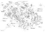 kobelco-sk045-2-hydraulic-excavator-parts-catalog-s4py1008-wiring-196.webp Kobelco SK045-2 upper harness assembly wiring diagram showing engine sensors, battery, alternator, and electrical connectors.