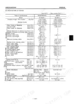 kobelco-sk045-sk045-2-sk050-hydraulic-excavator-shop-manual-s5py0002e-specs-31.webp Kobelco SK045, SK050 technical specifications table including dimensions, performance, engine, and bucket data.
