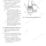 Kobelco SK100W-2 manual page for removal and installation of the slewing speed reduction unit with diagram.