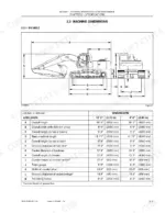 kobelco-sk160lc-ed190lc-hydraulic-excavator-shop-manual-ym91zu0009p1-na-specs-30.webp Kobelco SK160LC, ED190LC machine dimensions diagram and specifications table for arm lengths and overall machine measurements.