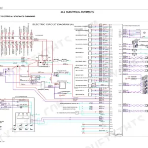 Kobelco SK160LC, ED190LC electrical schematic diagram A showing mechatro controller, fuse box, and solenoid wiring circuits.
