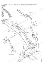 Kobelco SK200-6, SK200LC-6, SK210-6, SK210LC-6, SK210NLC-6 exploded view of 5.65M standard boom assembly and hydraulic cylinders.