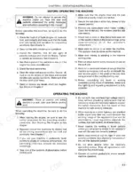 Kobelco SK210-8 operator manual page detailing pre-operation safety checks and machine operating procedures.