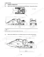 kobelco-sk210-8-excavator-shop-manual-yn91zu0007p1-na-specs-30.webp Kobelco SK210-8, Acera Mark 8 general dimensions diagram showing standard and long arm configurations with bucket specs.