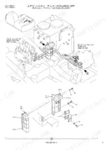 kobelco-sk250-6es-sk250lc-6es-hydraulic-excavator-parts-catalog-s3lq00011ze01-hydraulic-72.webp Kobelco SK250-6ES, SK250LC-6ES exploded view of upper hydraulic suction and delivery lines connecting pump to control valve.
