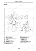 kobelco-sk260-9-sk295-9-hydraulic-excavator-service-manual-84531464-exploded-view-231.webp Kobelco SK260-9, SK295-9 hydraulic pump assembly diagram showing port locations, components, and identification table.