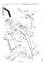 kobelco-sk80cs-sk80msr-crawler-excavator-parts-catalog-s3lf00001ze02-boom-parts-400.webp Kobelco SK80CS, SK80MSR exploded view of 3.72M boom assembly, arm cylinder, and boom cylinder components.