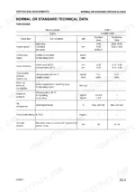 komatsu-ck35-1-compact-track-loader-shop-manual-cebm017500-specs-135.webp Komatsu CK35-1 engine technical data table showing standard and permissible values for speed, valve clearance, and pressure.