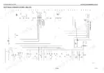 komatsu-ck35-1-compact-track-loader-shop-manual-cebm017500-wiring-108.webp Komatsu CK35-1 electrical diagram showing engine line wiring, relays, sensors, and connectors for the engine control system.