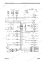 komatsu-d39ex-21-d39px-21-bulldozer-shop-manual-sebm023810-wiring-288.webp Komatsu D39EX-21, D39PX-21 electrical circuit diagram showing relays, fuses, solenoids, and shift controller wiring.