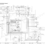 Komatsu D61EX-12, D61PX-12 electric circuit diagram for canopy specification showing engine, lighting, and fuse box wiring.