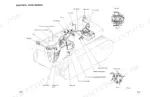 komatsu-d68e-1-d68p-1-bulldozer-shop-manual-sebmu1440102-wiring-408.webp Komatsu D68E-1, D68P-1 electrical wiring diagram showing fuse box, battery relay, starting switch, and engine sensors.