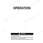 Komatsu FB15U-12, FB18U-12, FB20AU-12 operation section cover page with safety warning regarding lift truck precautions.