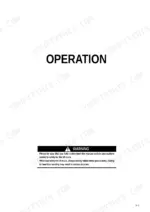 komatsu-fb15u-12-fb18u-12-fb20au-12-electric-lift-truck-operator-manual-ten00718-02-operations-62.webp Komatsu FB15U-12, FB18U-12, FB20AU-12 operation section cover page with safety warning regarding lift truck precautions.
