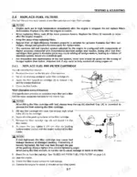 Komatsu FD100-8, FD115-8, FD135-8, FD150E-8, FD160E-8, EX50 fuel pre-filter cartridge replacement procedure and diagrams.