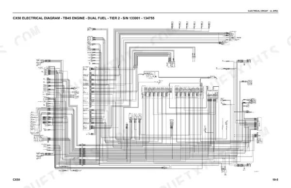 komatsu-fg40ztu-10-variants-forklift-truck-service-manual-sm203-wiring-669.webp Komatsu FG40ZTU-10, FG40TU-10, FG45TU-10, FG50ATU-10, FD40ZTU-10, FD40TU-10, FD45TU-10, FD50ATU-10, FG40TU/45TU/50ATU-10, FD40TU/45TU/50ATU-10 CX50 electrical wiring diagram for TB45 dual fuel engine.