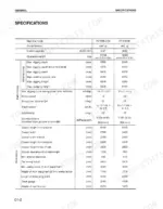 komatsu-pc150-6k-pc150lc-6k-hydraulic-excavator-shop-manual-cebm001601-specs-11.webp Komatsu PC150-6K, PC150LC-6K specifications table listing working range, performance, and dimensions for both excavator models.