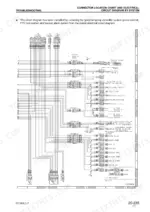 komatsu-pc160lc-7-hydraulic-excavator-shop-manual-sebm028601-wiring-127.webp Komatsu PC160LC-7 electrical circuit diagram for governor, pump controller, PPC lock, and backup alarm systems.