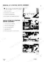 komatsu-pc180lc-3-pc180llc-3-pc180nlc-3-hydraulic-excavator-shop-manual-sebm021p0304-procedures-32.webp Komatsu PC180-3 starting motor assembly removal and installation steps.