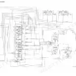 Komatsu PC20R-8, PC25R-8, PC27R-8 hydraulic circuit diagram showing control valve, pump, and component index list.