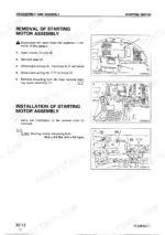 komatsu-pc228us-2-pc228uslc-1-pc228uslc-2-hydraulic-excavator-shop-manual-sebm015903-procedures-397.webp Komatsu PC228US-2, PC228USLC-1, PC228USLC-2 starting motor removal and installation procedure with torque specifications.