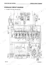 komatsu-pc228us-2-pc228uslc-1-pc228uslc-2-hydraulic-excavator-shop-manual-sebm015903-system-diagram-55.webp Komatsu PC228US-2, PC228USLC-1, PC228USLC-2 hydraulic circuit diagram showing pumps, control valves, and cylinders.