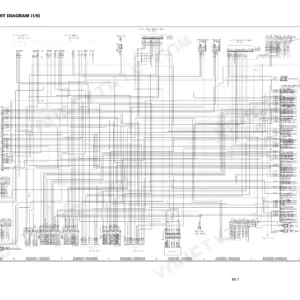 Komatsu PC228US-3, PC228USLC-3 electrical circuit diagram 1/5 showing governor pump controller and console wiring connections.