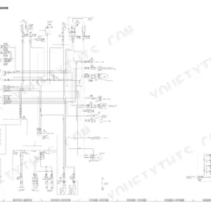 Komatsu PC27MR-2, PC30MR-2, PC35MR-2, PC40MR-2, PC50MR-2 electrical circuit diagram showing sensors, relays, and harness connections.