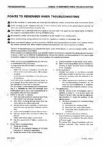Komatsu PC400-6, PC400LC-6, PC450-6, PC450LC-6 shop manual page detailing safety precautions and procedures for troubleshooting.
