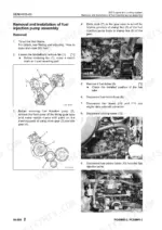 komatsu-pc45mr-3-pc55mr-3-hydraulic-excavator-shop-manual-sen04597-02-procedures-479.webp Komatsu PC45MR-3, PC55MR-3 fuel injection pump assembly removal procedure with diagrams and component photos.