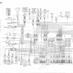 Komatsu PC50UU-2 electric circuit diagram showing wiring for cab components, fuse box, sensors, and 4-system controller.