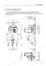 komatsu-pc75uu-2-hydraulic-excavator-operator-manual-seam005600-specs-196.webp Komatsu PC75UU-2 specifications page showing top, side, and front view dimensional diagrams for rubber and steel shoe models.