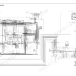 Komatsu PC88MR-6 electrical circuit diagram showing relay fuse box configuration, A/C heater fan relay, and wiring harness.