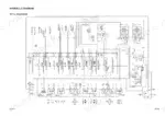 komatsu-pc95r-2-hydraulic-excavator-shop-manual-hydraulic-239.webp Komatsu PC95R-2 hydraulic diagram for 2-piece boom showing cylinders, travel motors, control valves, and solenoid valve group.