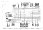 komatsu-wa250-5h-wa250pt-5h-wheel-loader-shop-manual-vebm230102-wiring-836.webp Komatsu WA250-5H, WA250PT-5H electrical circuit diagram 1/4 showing cab harness, wiper motor, and monitor panel controller wiring.