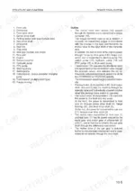 Komatsu WA420-3 power train system structure and function outline, listing drive train components and power flow description.