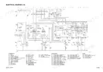 komatsu-wb140-2-wb150-2-backhoe-loader-shop-manual-webm001102-wiring-98.webp Komatsu WB140-2, WB150-2 electrical diagram showing starter, relays, fuses, and component connector list.