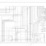 Komatsu WB146-5 electrical schematic wiring diagram showing front dashboard harness connections and pinouts.